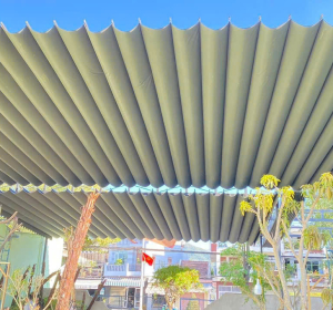 Mái bạt che nắng nhà hàng Tây Ninh